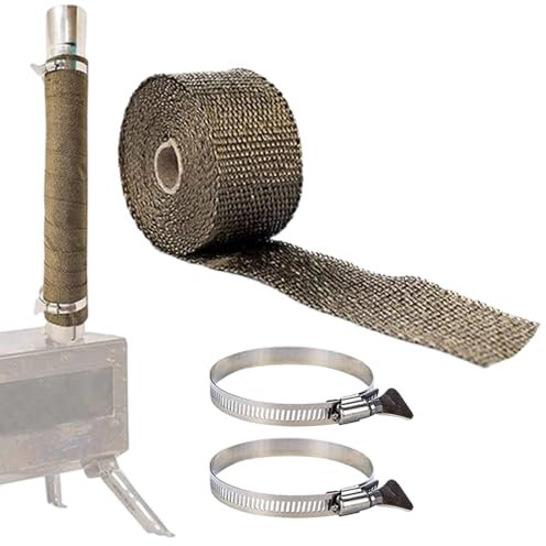 Rohrbandage, Schutz Für Heizungsrohre, Hochhitzebeständiges Schneidbares Isolierband Für Ofenrohr, Abgasleitung, Heizung Und Heizkörper