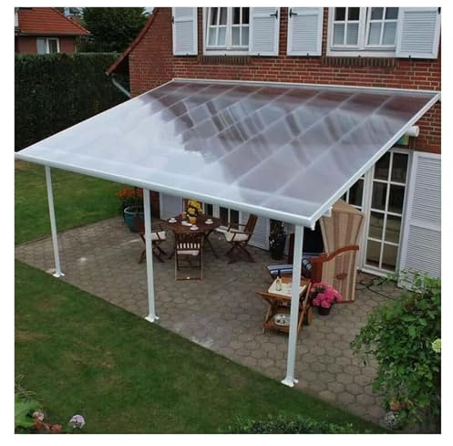 Qulamrdk Clear Polycarbonate Sheet Roof Panels, Acrylic Plastic for Greenhouses,Sheds,Carports,Huts,Kennels,Easy To Cut(0.6x3m/1.97x9.84ft)