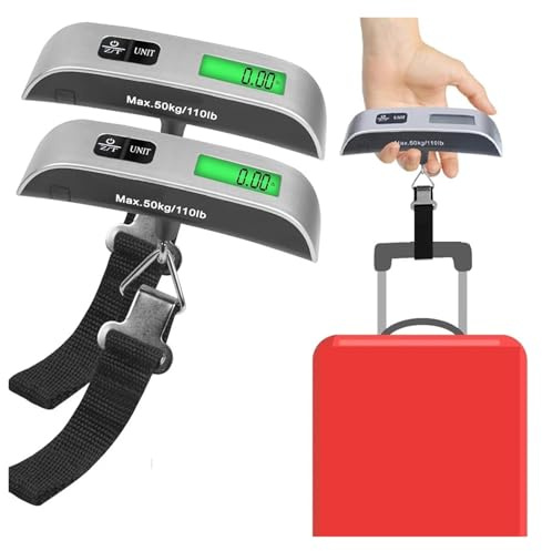Bilancia digitale, Bilancia digitale for bagagli, display LCD, portatile, da viaggio, for appendere i bagagli