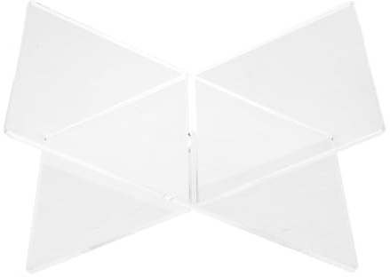 MAGICLULU Support de Lecture en Acrylique Transparent Porte-livres Élève X-forme Étagère de Lecture Compacte et Démontable pour Bureau et École Polyvalent pour Livres Partitions Manuels