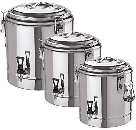 Doppelwandiger Thermogetränkebehälter 35 Liter Edelstahl