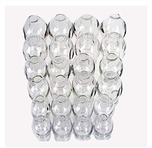 YLYP Glass Fire Cupping Jars Set, Body Massage Muscle Joint Pain Soreness Relief(24 Cups)