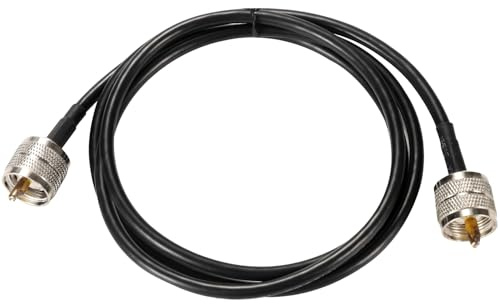 Greluma 1 st 1,2 m UHF Hane PL-259 till UHF Hane PL-259 RG58 koaxialkabel för HAM & CB Radio, Antennanalysator, Dummy Load, SWR Meter