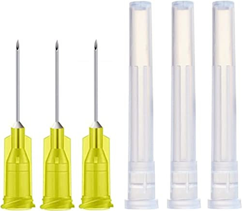 Lot de 100 aiguilles de distribution en acier inoxydable emballées individuellement (30 G-12 mm)