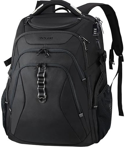 KROSER Laptop Rucksack 18,4 Zoll Herren Computer Rucksack mit Hartschale Saferoom RFID Taschen Wasserabweisend Business College Backpack Stilvolle Schule Laptop Tasche