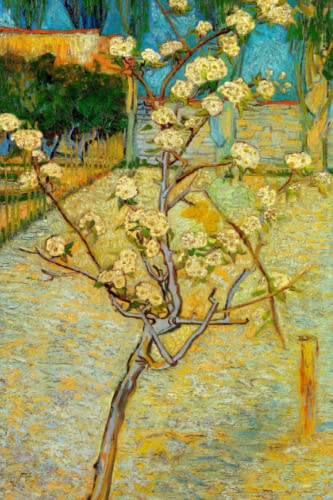Small Pear Tree in Blossom - Vincent van Gogh - Notebook: 120 Lined Pages 6 x 9 Journal Diary Notepad