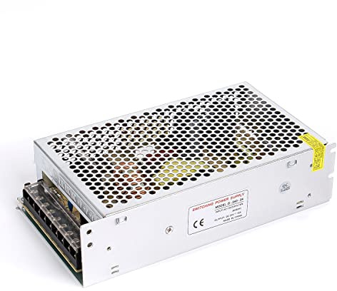 Alimentatore switching 24V 10A 240W DC Adattatore di alimentazione da 110V/220V a DC-24V, trasformatore ANGEEK, adatto per strisce LED, sistemi di monitoraggio, progetti di illuminazione, ecc.