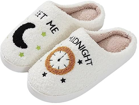 KEYUSHOP Pantofole Donna Uomo Invernali Ciabatte di Caldo Memory Foam Pantofole Comode Pantofole Soffici Pantofole Antiscivolo Invernali da Uomo Slip on Casa Scarpe Indoor Outdoor