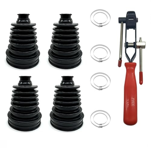 Small Shaft Universal CV Boot Kit,Upgrade Thick Silicone,Black