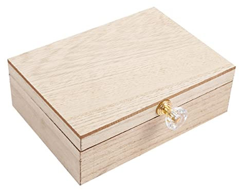 SHERCHPRY Dekorative Ringbox aus Kunststoff für Hochzeit und Valentinstag Beige Schmuckkasten zur Aufbewahrung von Eheringen Elegantes Etui für Ringe als Geschenk