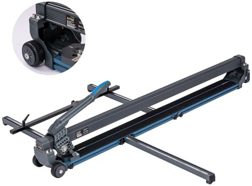 KATSU Tools Coupe-Carreaux Manuel 48 1200 mm, Haute Précision Guidé Par Laser, en Alliage d'Aluminium Robuste avec Roues, Machine de Découpe de Carreaux et de Murs en Céramique et Porcelaine