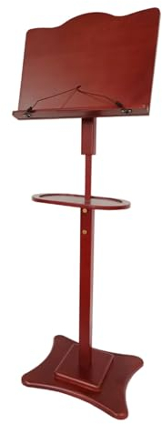 Notenständer, Notenständer für Geige aus Holz, höhenverstellbar, geeignet für Chöre und Kirchenbands (Style1)