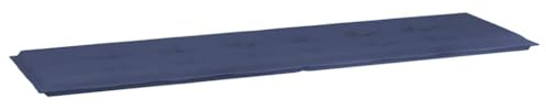 vidaXL Gartenbank Auflage, rutschfest Bankauflage mit Schaumstofffasern, Bankkissen für Gartenmöbel, Sitzkissen Sitzpolster, Marineblau Oxford-Gewebe