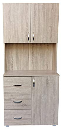 HTI living Küchenschrank Sonoma Blanca Küchenbuffet Hochschrank