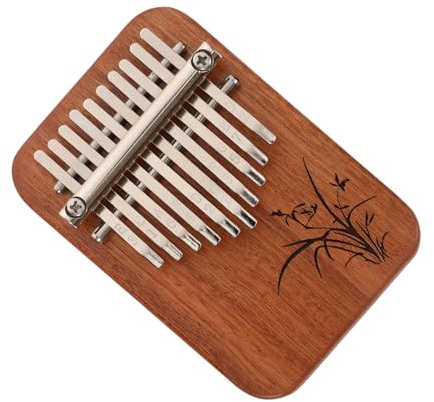 Parliky Mini-kalimba aus Holz Tragbares Musikinstrument Daumenklavier Fingerklavier für Anfänger Kleine Kalimba Heimkalimba