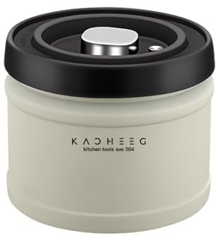 Airtight Coffee Container - Vacuum Sealed Storage Container, Coffee Storage Gator | Coffee Storage Jars with Vacuum Pump, Stainless Steel Storage Container for Coffee Beans, Tea, Cereal, Sugar