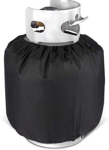 Kovshuiwe 5 kg Cover for Gas Bottle, Gas Bottle Cover, Gas Bottle Cover, 600D Oxford Fabric, Waterproof, Windproof, UV-Resistant, Heater Cover Diameter 32 x 27 cm