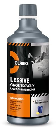 Lessive Nettoyant Sol Mur et Plafond sans Rinçage – Format Concentré spécial Chantier & Rénovation – 1L