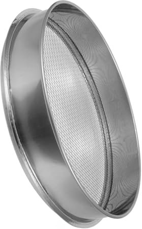 SUPVOX Setaccio in Acciaio Inox Maglia Fine per Compost Terra da Giardinaggio Rocce e Farina Design Ergonomico per Ridurre Affaticamento