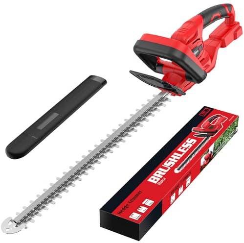 ThagBrco Hedge Trimmer Compatible for Milwaukee M18 18V Battery，Cordless Electric Hedge Trimmer with 1600RPM Brushless Motor, 22'' Dual-Action Blade with 3/5'' Cutting Capacity (NO Battery)