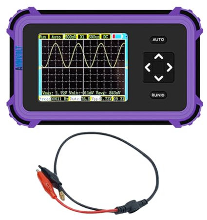 Giwnhvx PDS833 Oscilloscope Numérique Portable à Écran de 2,8 Pouces, Bande Passante Analogique de 1 MHz, Taux D'Échantillonnage de 8,33 /S, Kit D'Oscilloscope Numérique 800VPP