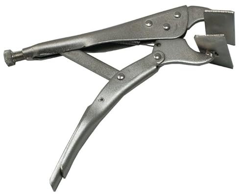 HERO Abkantzange Schweisser Gripzange Breitmaul Falzzange Schweisszange 250mm Feststellzange Karosseriezange Schweißerzange Festklemmzange Biegezange Schweißergripzange Maulzange Spannweite: 0-50 mm
