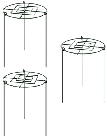 Amagogo 3 Peony Support Structures for Garden Plants, Ideal for Hydrangea And Dahlia, Multi, 30x45cm