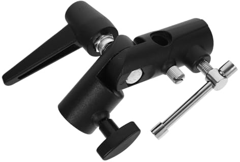 BAZEITFLOW Aluminum Alloy Flash Stand Bracket with Dual Mount Portable Light Stand Adapter for Photography Umbrella and Off Camera Tripod Stable and Versatile Camera Flash Holder