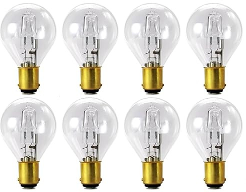 8 Pack 30W=(40W) B15 Golf Ball P45/G45 Ever Ready Eco Classic Small Bayonet Cap B15d SBC, Traditional Bulbs, Dimmable, 405Lm, 2800K Warm White, 230V, Clear, for Chandeliers, Lamps, Wall Lights