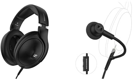 Sennheiser Kopfhörer Bundle HD 620S geschlossene Kopfhörer HD 500 BAM Ansteckmikrofon mit Geräuschunterdrückung, hochwertiger Sound für Gaming, Streaming & Podcast