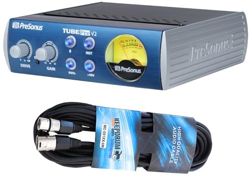 Presonus TubePre V2 Röhren-Vorverstärker mit keepdrum Mikrofonkabel