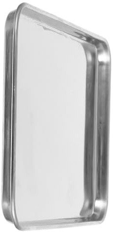 DIYEAH 4 pièces Lot de Plateaux Acier Inoxydable Plats Multifonctions pour Cuisine et Banquet Plateau Service pour Viandes Grillées et Accompagnements