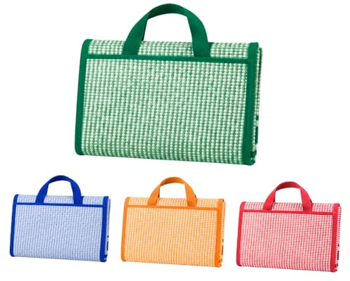 SET 2 PEZZI Stuoia da Spiaggia Pieghevole Telo Mare Richiudibile con Laccetti e Maniglia Telo Campeggio Picnic Impermeabile Misura Grande 150x180 cm Più colori COLORE A SORPRESA Mod. Copacabana