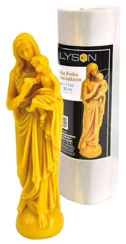 LYSON Kerzengießform Silikonform Die Gottesmutter Mit Dem Christkind Gießformen Kerzenherstellung Bienenwachskerzen Aromatherapie Kerzen 3D Geschenkidee selbstgemachte Kerzen wiederverwendbar