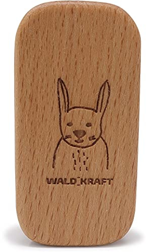 WALDKRAFT Kinder-Nagelbürste Blackforest | Hochwertige Nagel-Bürste für Kinderhände aus Buchenholz | Borsten aus Fibre (vegan) oder Naturborsten (Hase, Naturborsten)