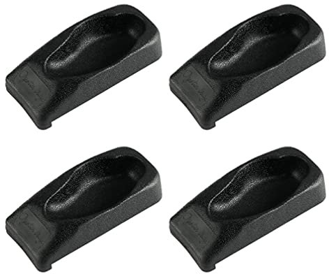 Cabilock 4 Stücke Austernmesser Austernöffner Austernbrecher Austern Shucker Muschel Meeresfrüchte Öffner Werkzeug Set Oyster Opener für Krabben Besteck Schwarz