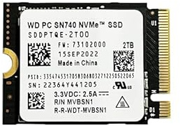 SN740 m.2 2230 SSD 2TB NVMe PCIe for Steam Deck Surface pro9, for Flow, for Camera Y