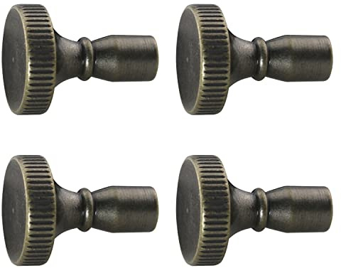 DGBRSM 4pcs Metal On/Off Replacement Light Lamp & Fan Knobs Lamp Switch Turner for Common Lamps, Fans and Switch Fixtures, Bronze