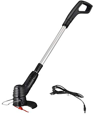 Akku Rasentrimmer, Akku Rasentrimmer,Multifunktionale Elektro Rasentrimmer, Bionischer Gartentrimmer Handgeführt, Rasentrimmer ohne Faden, Funktioniert mit Kabelbindern (USB-Aufladung)