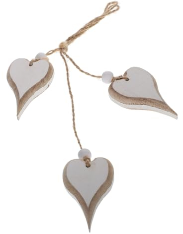 PRETYZOOM 2stücke Herzform Hängedekoration Handgefertigter Indoor-Ornament Für Romantische Anlässe Hochzeiten -projekte Kreative Und Tischdekoration