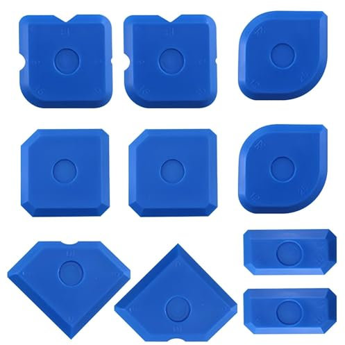 10-Piece Silicone Sealant Finishing Tool Set, Durable and Reusable Smoothing Kit for Caulking and Sealing Projects