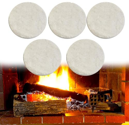 Ceramic Fibre Firebox for Fireplaces, Gel Burners, and Fireplace Ovens (5pcs)