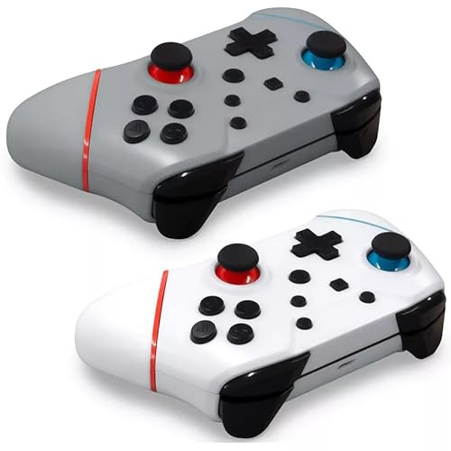 Hyperkin NuChamp Switch/OLED 2-in-1 Wireless Control| weiß/silber