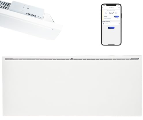 Adax Famn Smart Home Electric Panel Heater - Energy Efficient WiFi App Control, Thermostat, Timer, Anti Frost, Bathroom IP24, Wall Mounted, Small/Medium Room, Silent, ECO ERP Lot20 1000w