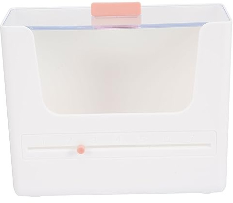 Healvian Caja Organizadora Transparente de Plástico con Tapa Almacenamiento Funcional para Maquillaje para Accesorios y Cosméticos en Baño o Tocador