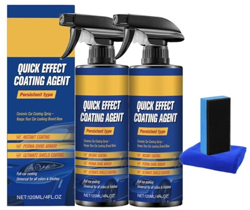 Limlex Beschichtungsspray, Sopami Spray Auto, Quick Effect Coating Agent, Gluckaro Autobeschichtungsspray, Repariert Kratzer & Abnutzungserscheinungen Schnell, Autolack Politur für alle Auto (2)
