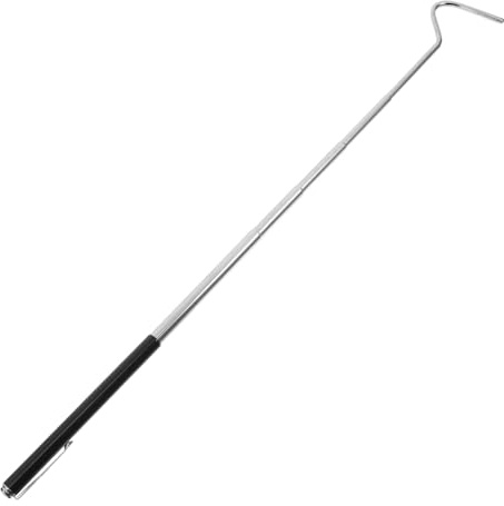 DOITOOL Retractable Telescopic Snake Hook with Handle for Safe Reptile Catching and Feeding Portable Stainless Steel Snake Catcher Tool for Wild and Domestic Use