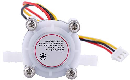 KIMISS Vattensensor, Halleffektflödesmätare för Vattenkylare, Kaffemaskiner, Filter, 0,3-6L/min Mätning
