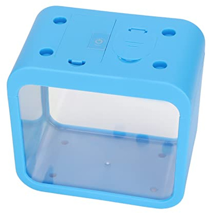 KIMISS Kleines Betta-Aquarium mit LED-Licht, Abnehmbares Aquaponic-Mini-Aquarium für Büro, Zuhause, Schreibtisch-Dekoration