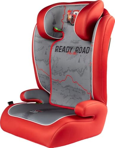 Tataway Disney Cars-Size R129, Barnbilstol 15-36 kg (3,5-12 år), 100-150 cm, grupp 2/3, kan installeras med ett 3-punktsbälte
